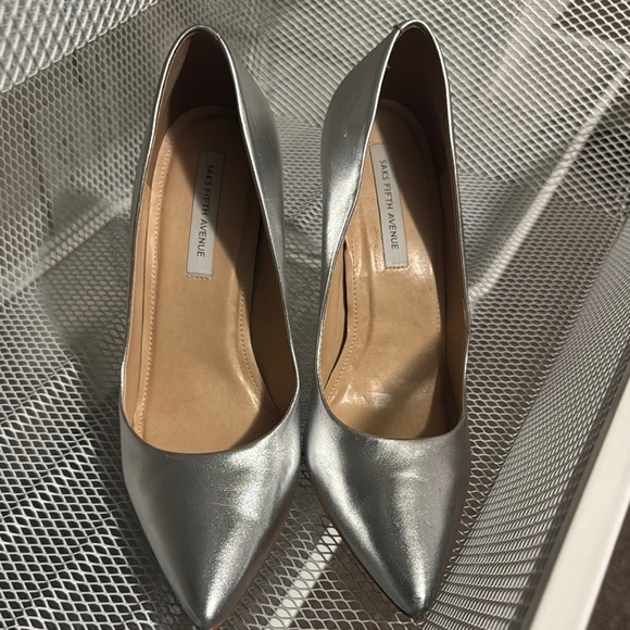 Saks Fifth Avenue Shoes - Saks Fifth Avenue Silver Women's Shoes